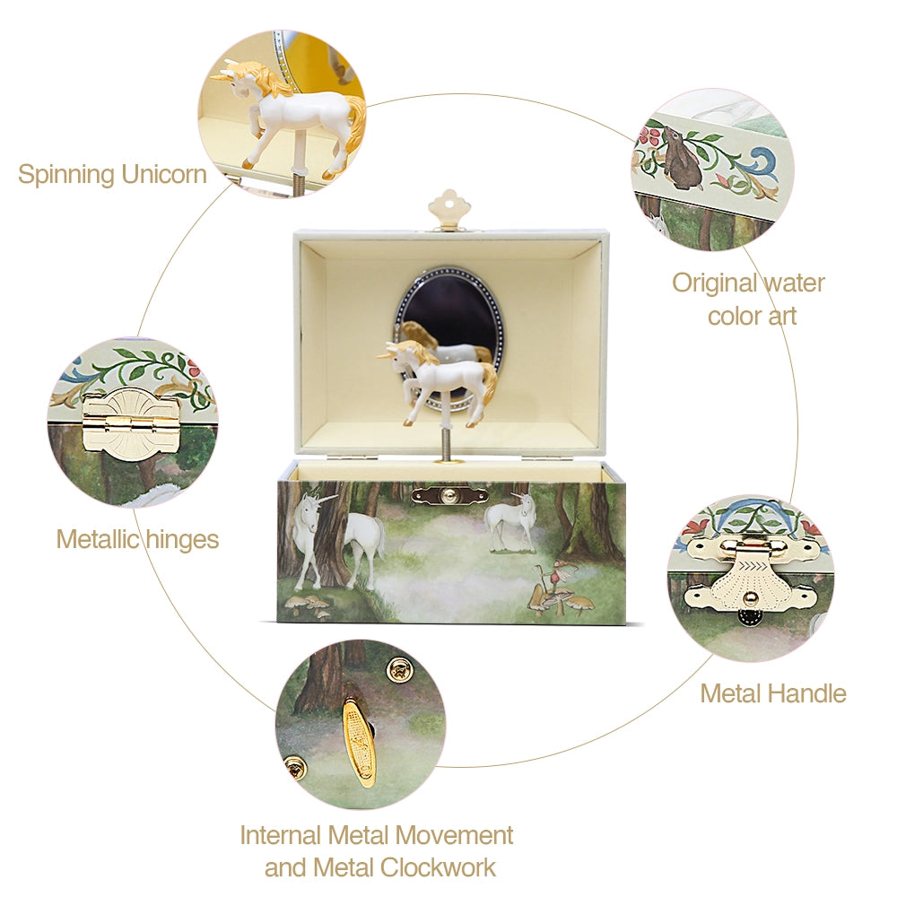 NEW Fairy Music Jewelry Box- Unicorn