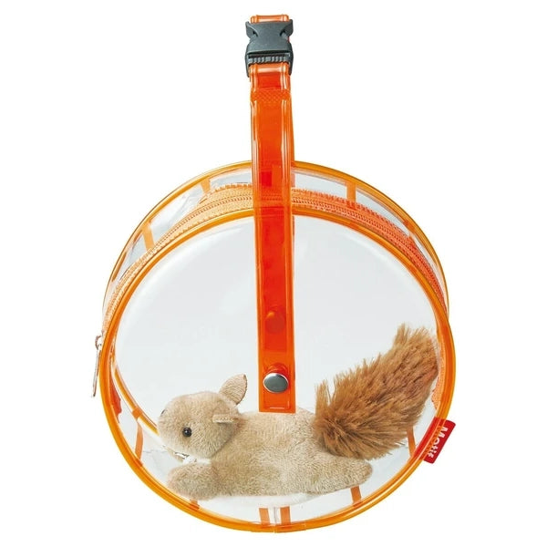 Kawaii Spinning Wheel Pouch with Critter- Squirrel