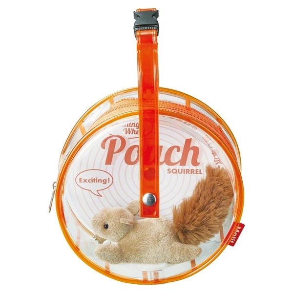Kawaii Spinning Wheel Pouch with Critter- Squirrel