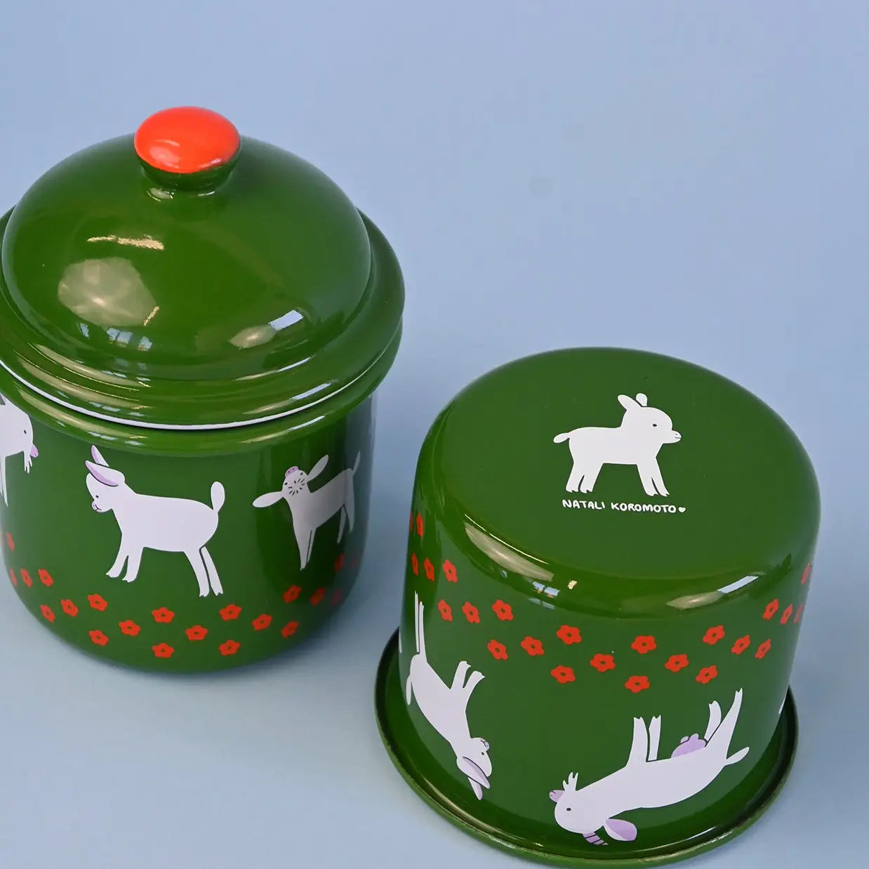 “Goat" Enamel Container