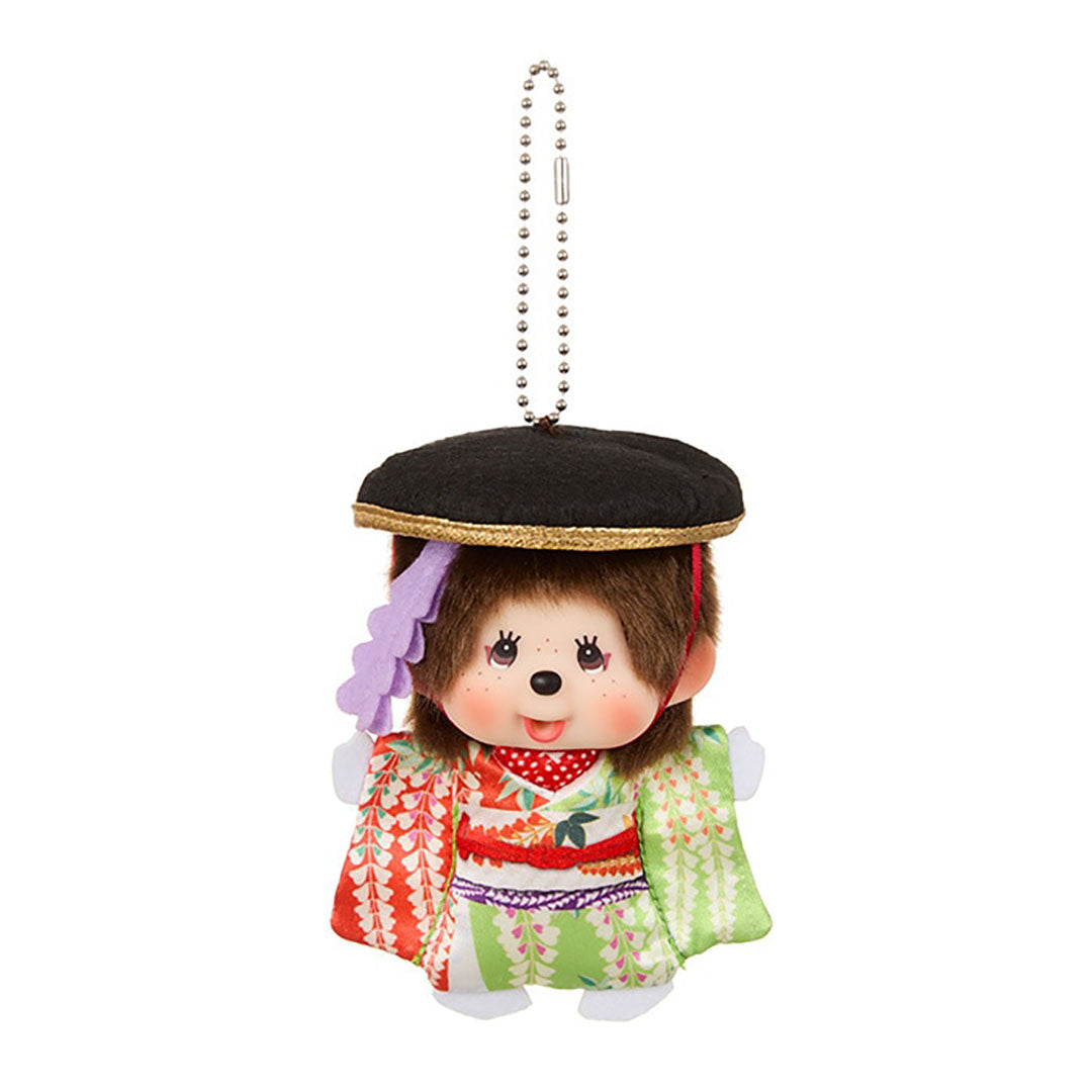 NEW Limited Monchhichi Series- Kabuki Fujimusume Keychain