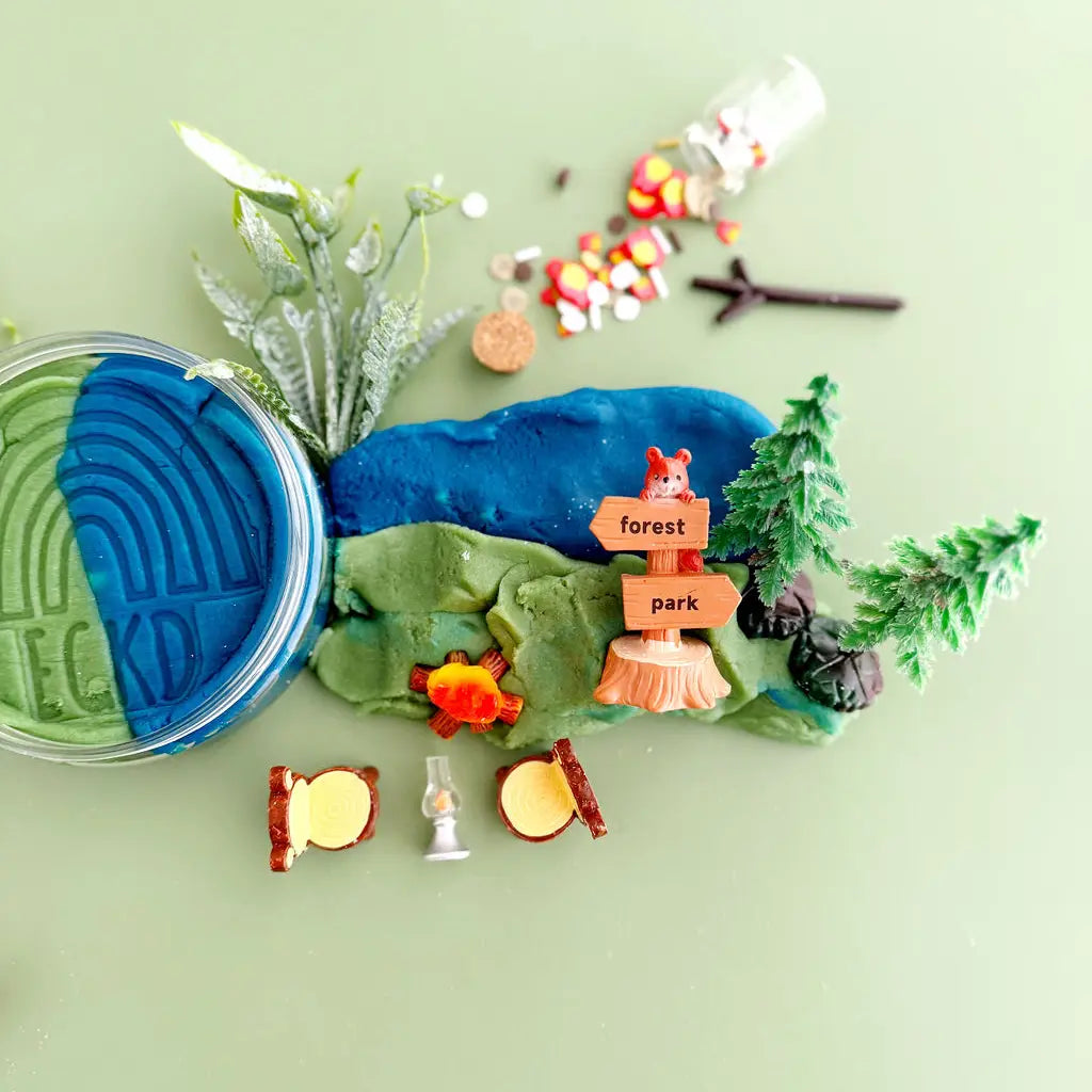 NEW Scented Natural Sensory Play Dough Kit- Camping