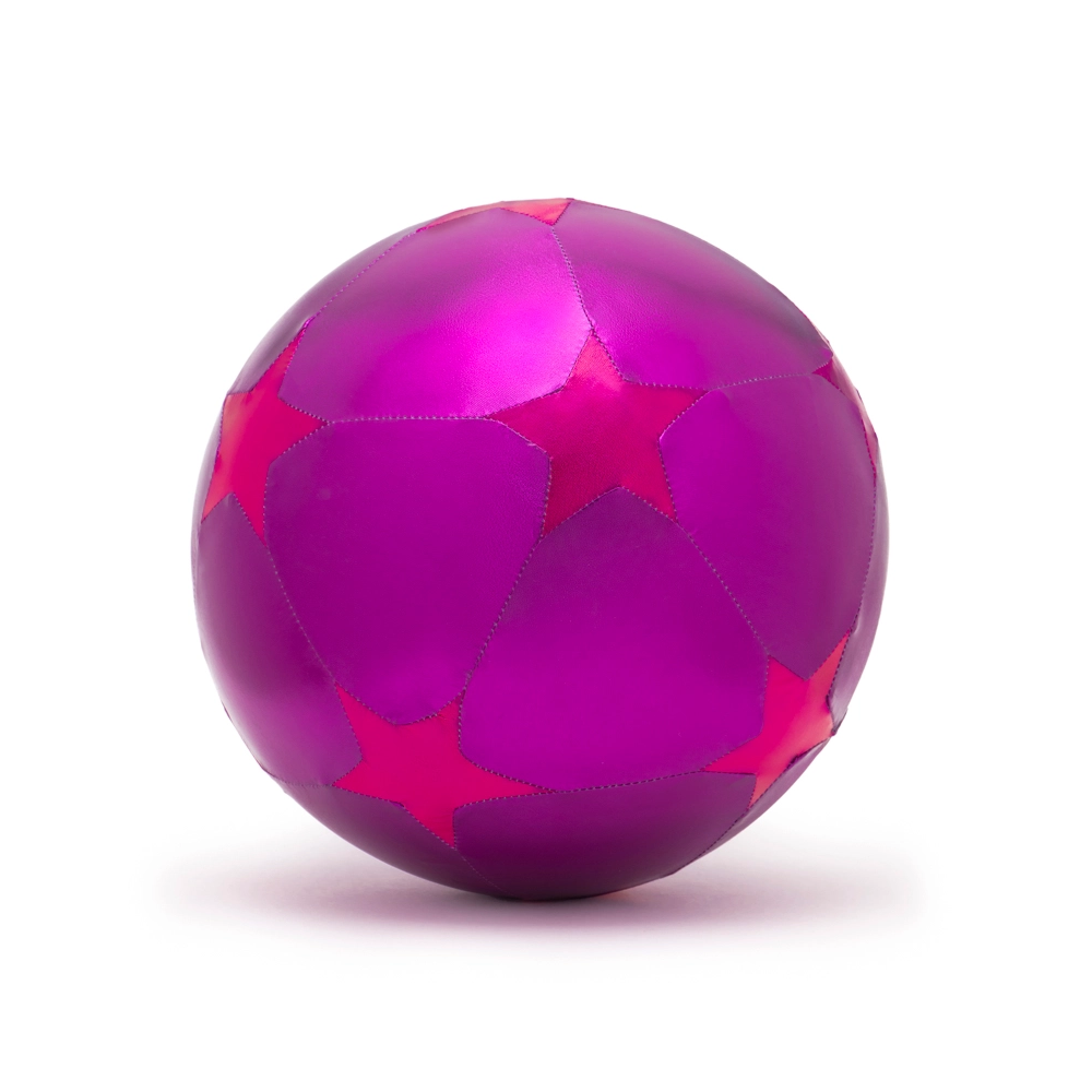 Medium Star Print Inflatable Ball - Purple and Pink