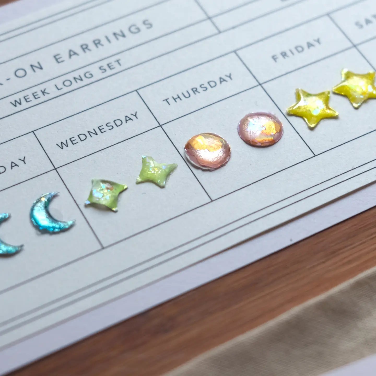 Handmade Mother of Dreams Stick-On Earring Set