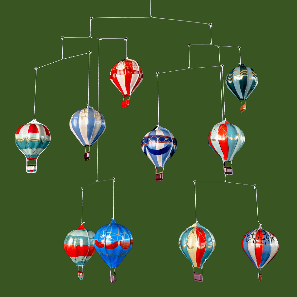 NEW Mobile Tin Retro Hot Air Balloon - Version 1