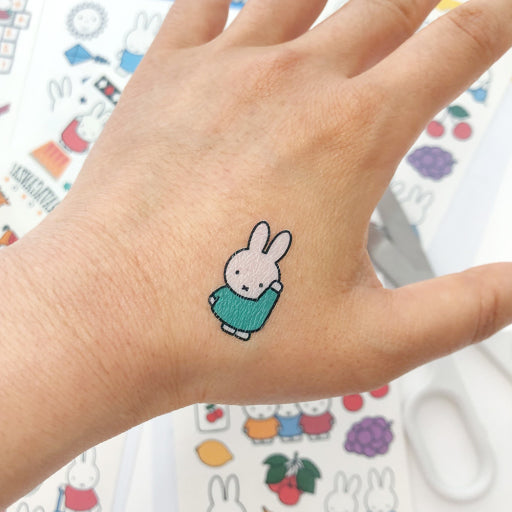 Miffy Temporary Tattoo Sticker Sheet - Available in 6 Styles!