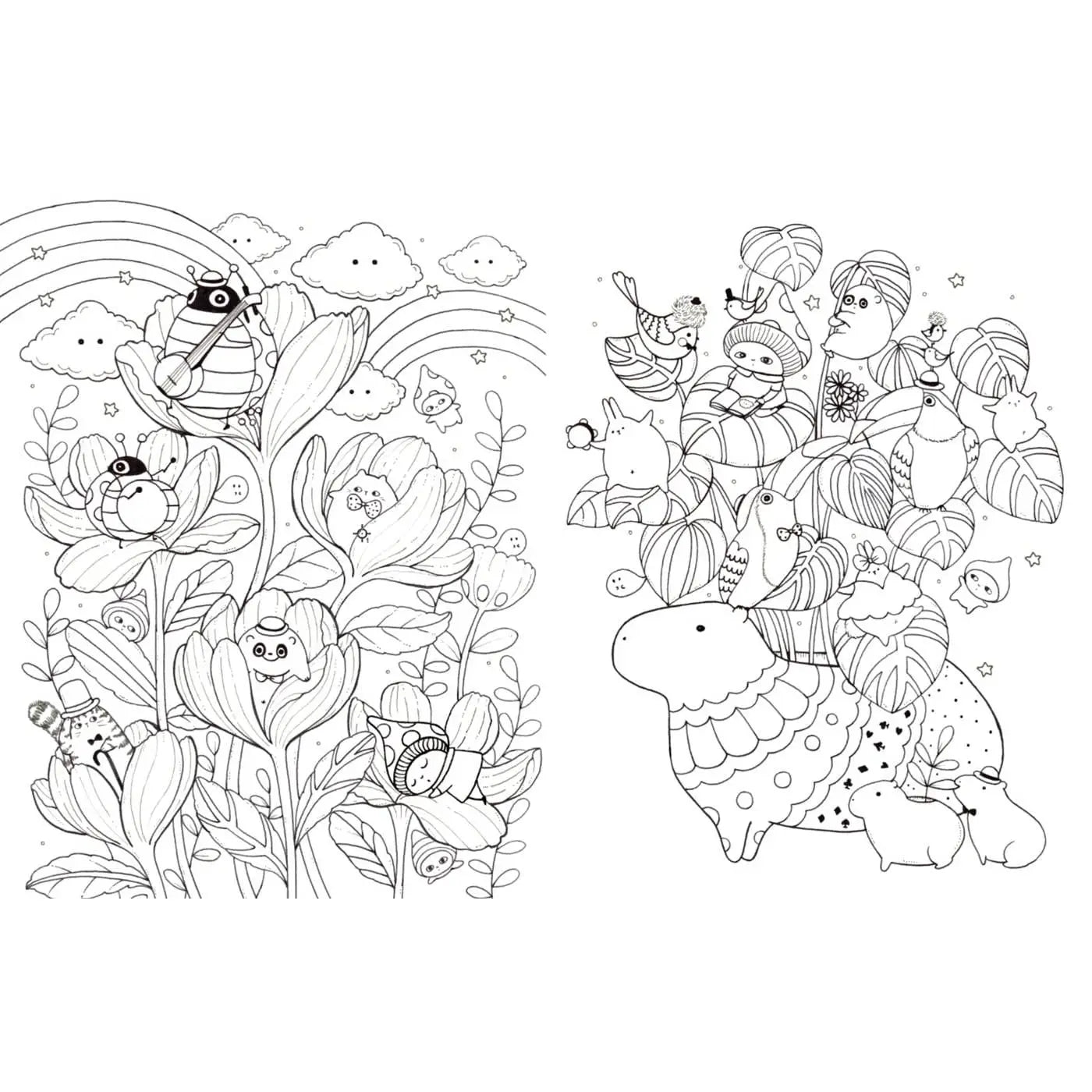 Coloring Book: A Million Kawai Cuties
