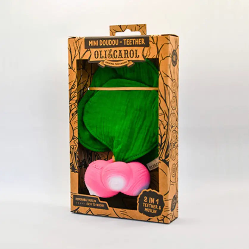 Ramona the Radish Mini Doudou Teether