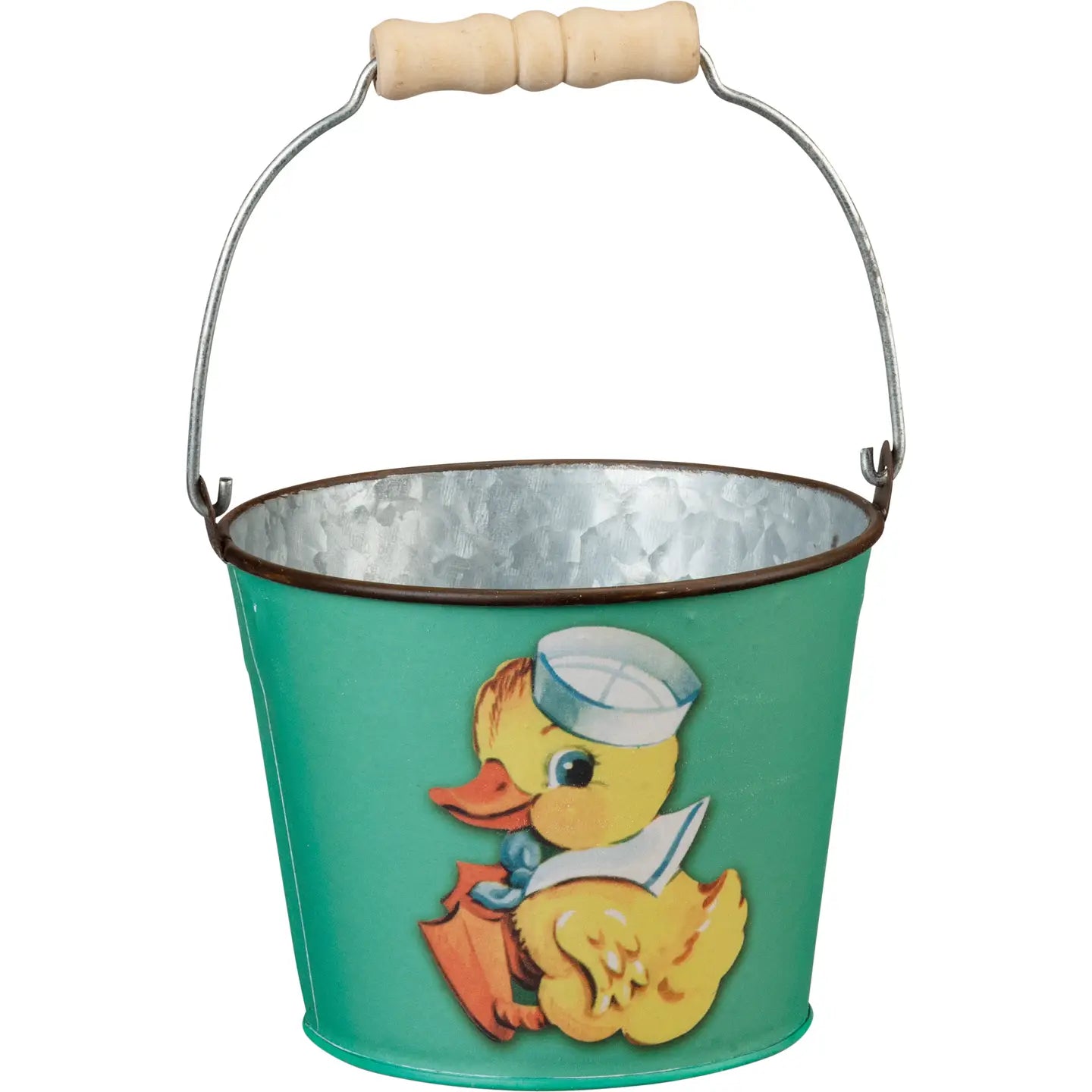 Retro Easter Basket Metal Bucket