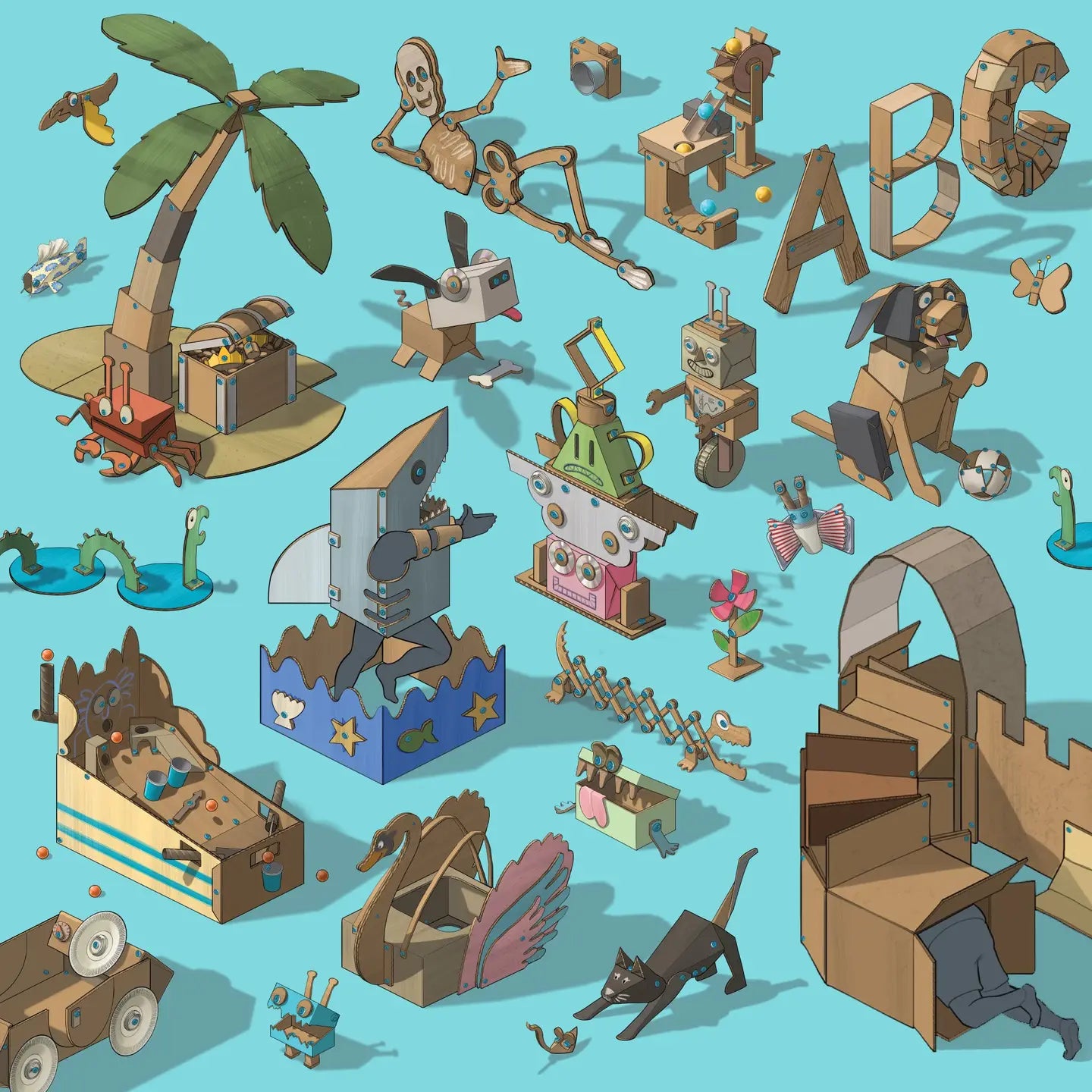 Explore | Makedo Cardboard Construction Kit