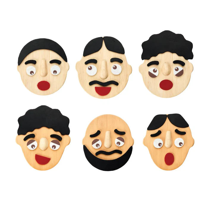 New Wooden Mini Build A Face Game