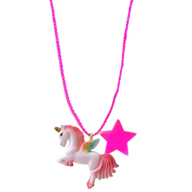 Pink Unicorn Necklace