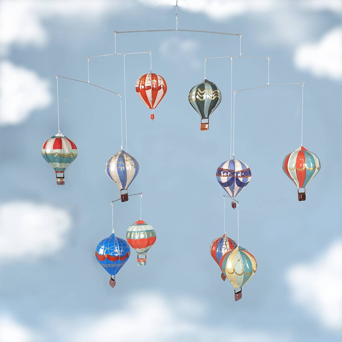 NEW Mobile Tin Retro Hot Air Balloon - Version 1