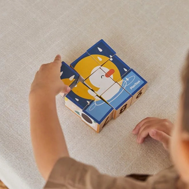 New Wooden Animal Cube Puzzle