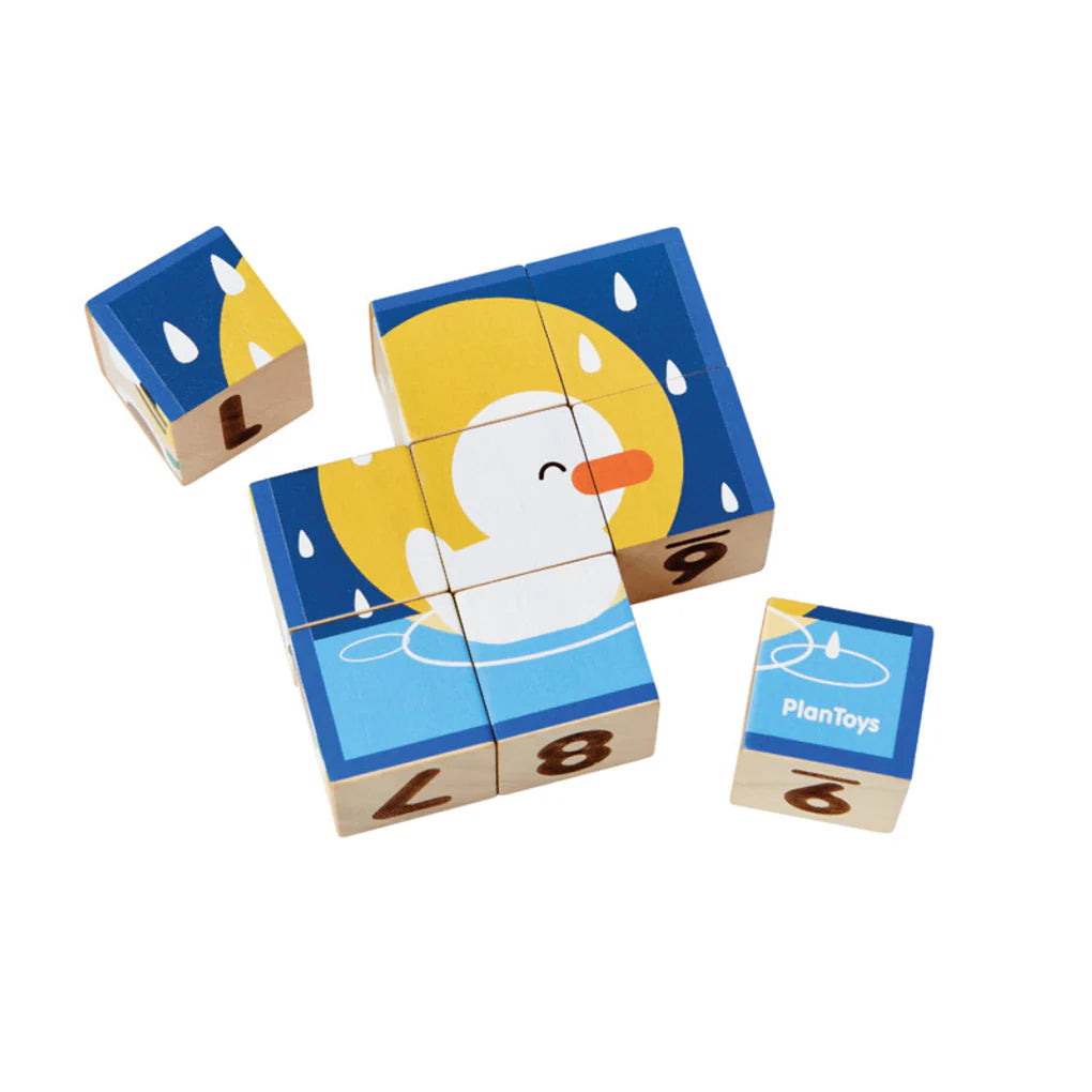 New Wooden Animal Cube Puzzle