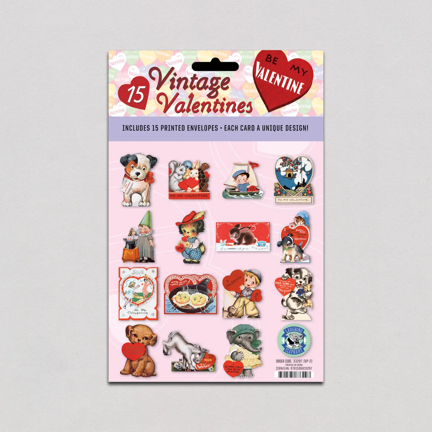 NEW Retro Valentine Card Set- A Valentine For Everyone