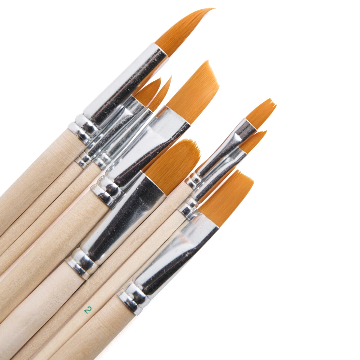 NEW Eco Friendly Wooden Paint Brush Set