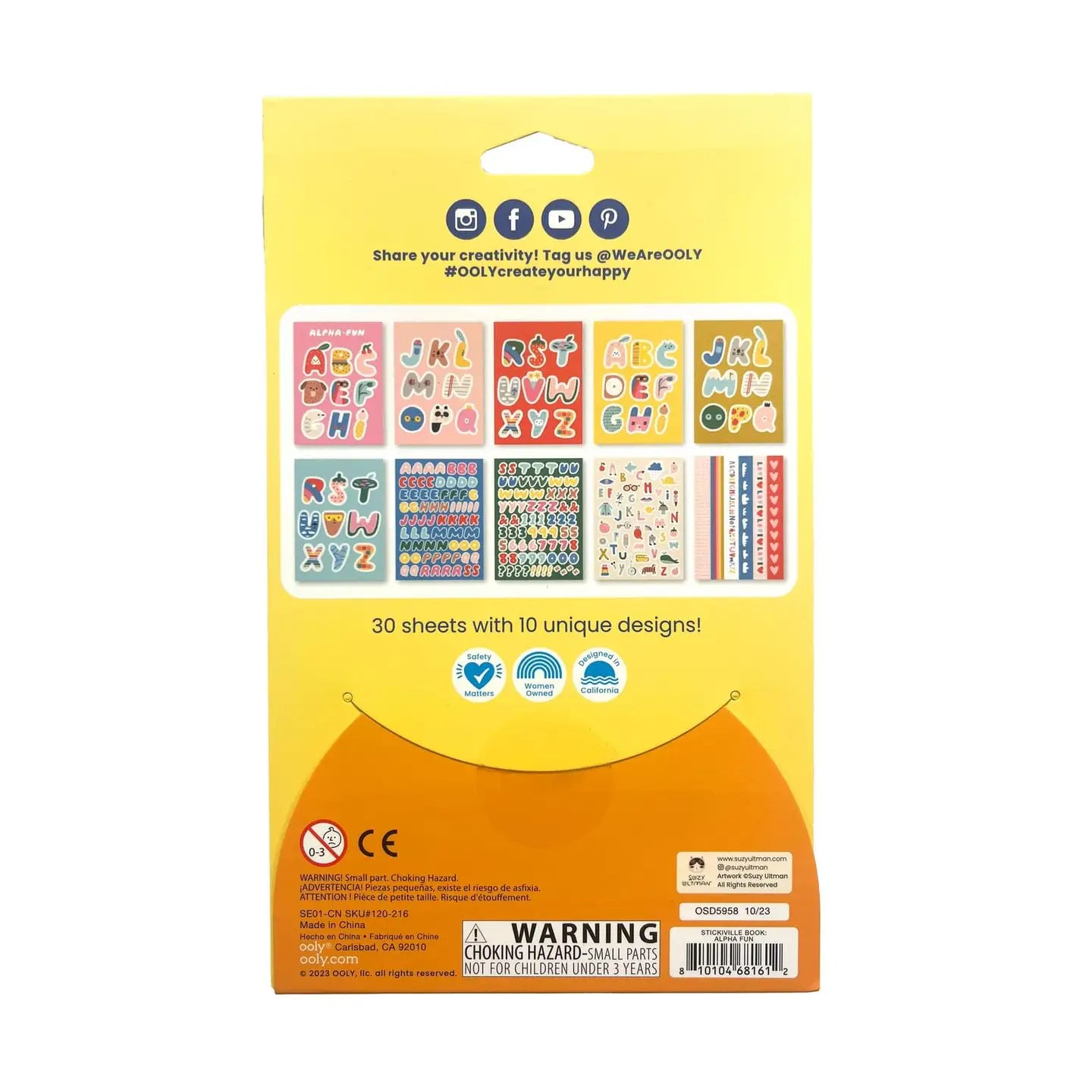 Stickiville Stickers X Suzy: Alphabet