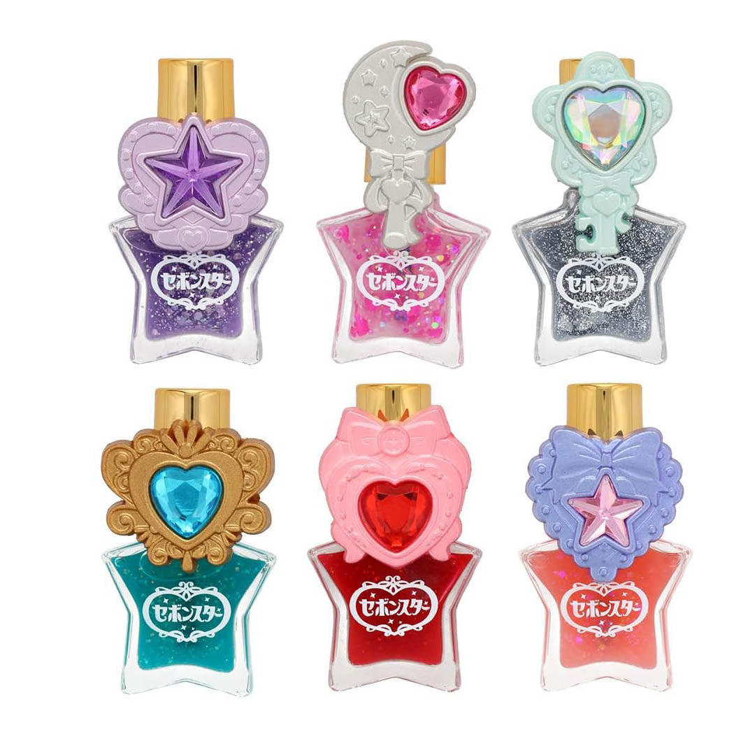 Star Water Based Nail Polish with Ring - Heart Ribbon