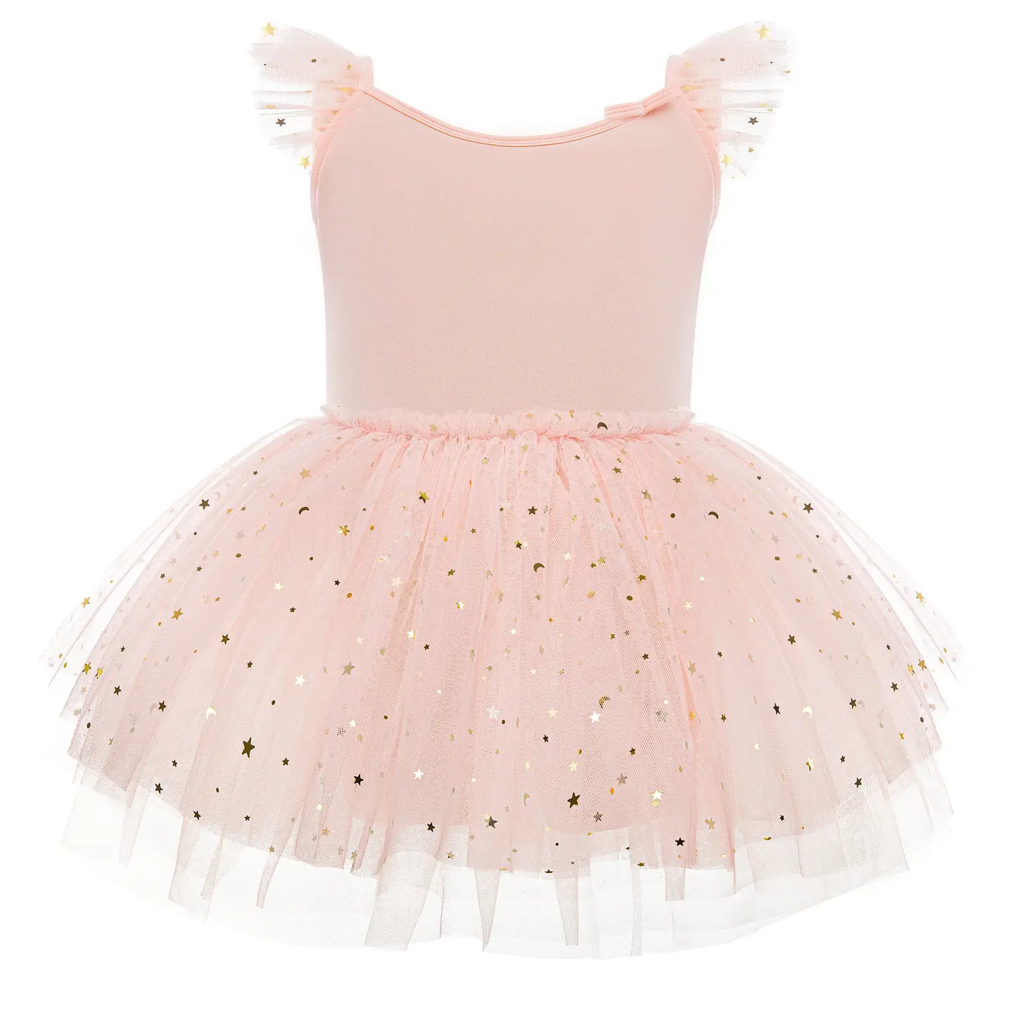 Ballet Leotard Flutter Sleeve Dance Dress