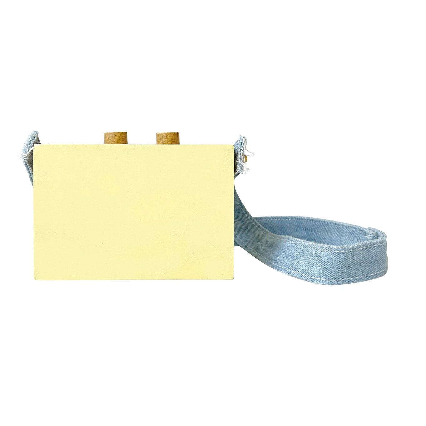 NEW Wooden Mini Tape Recorder - Yellow/Purple