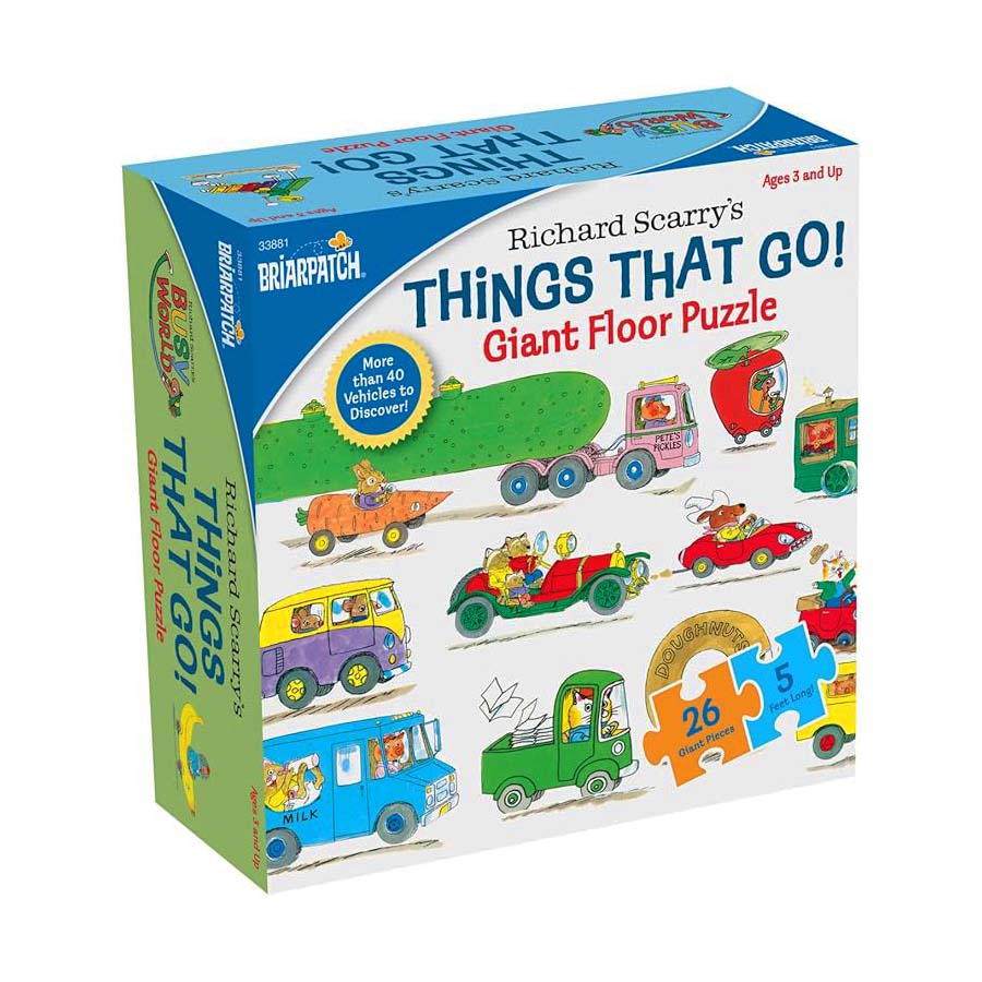 NEW Richard Scarry Things That Go Floor Puzzle