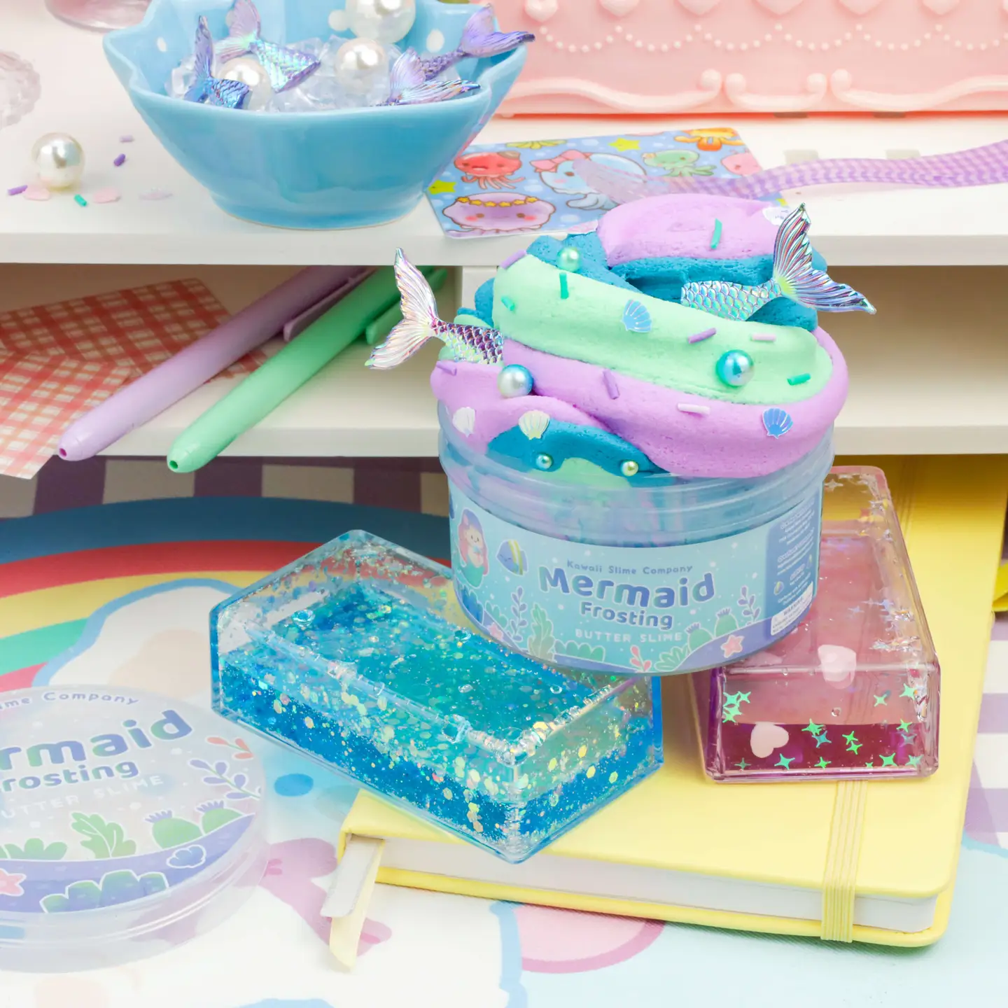 NEW Mermaid Frosting Butter Slime