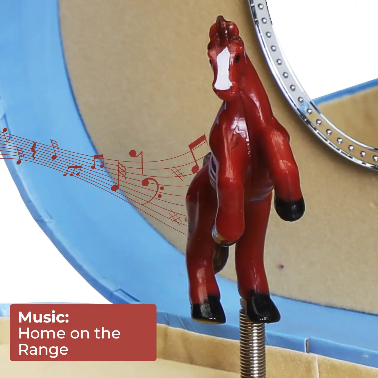 Love of Horses Fairy Music Box- Heart