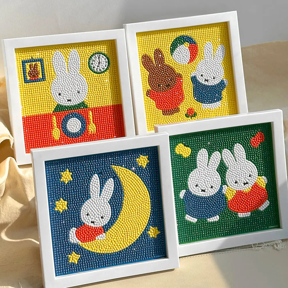 Miffy Diamond Painting Frame Diy Kit