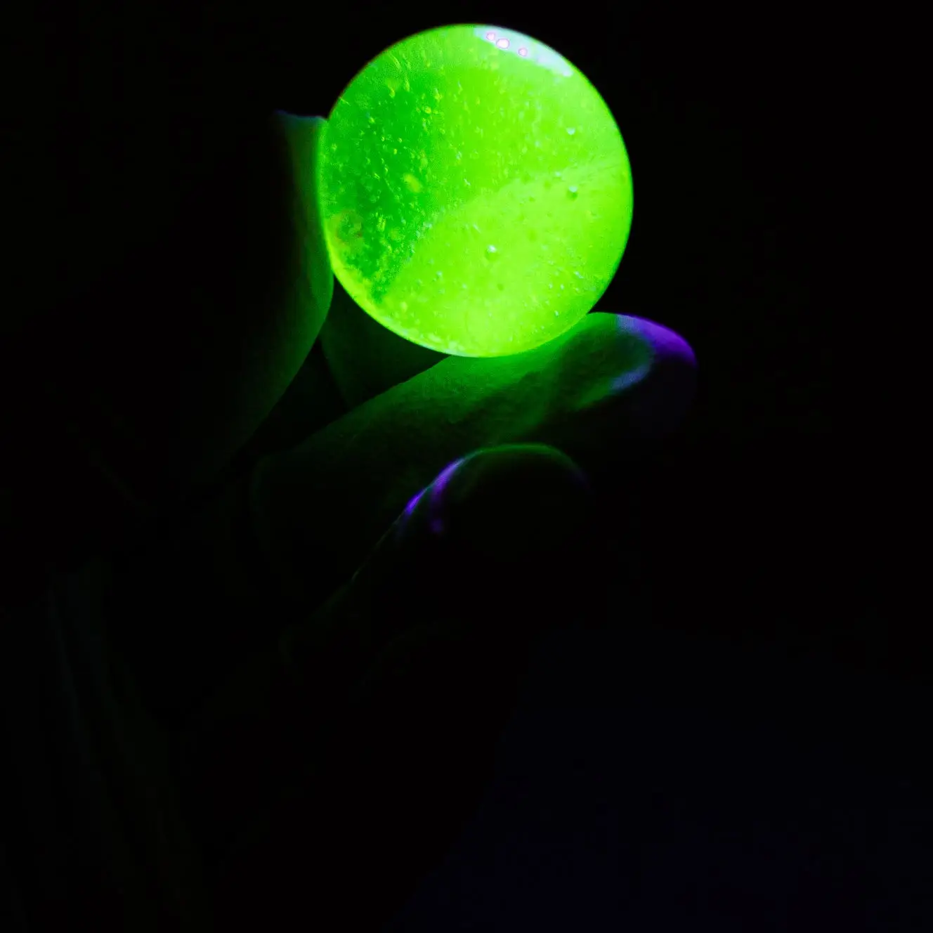 NEW Yellow Uranium Glass Ball