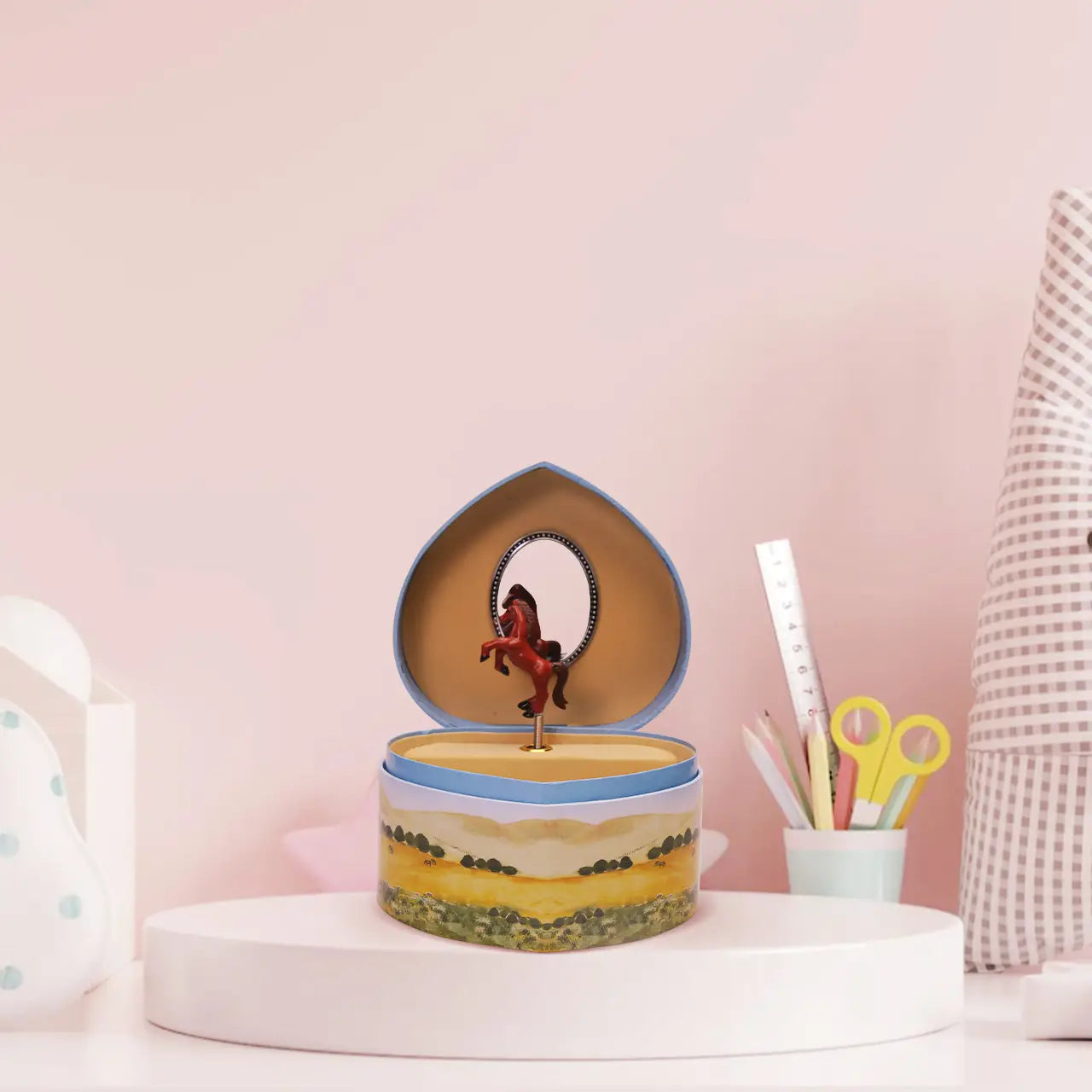 Love of Horses Fairy Music Box- Heart