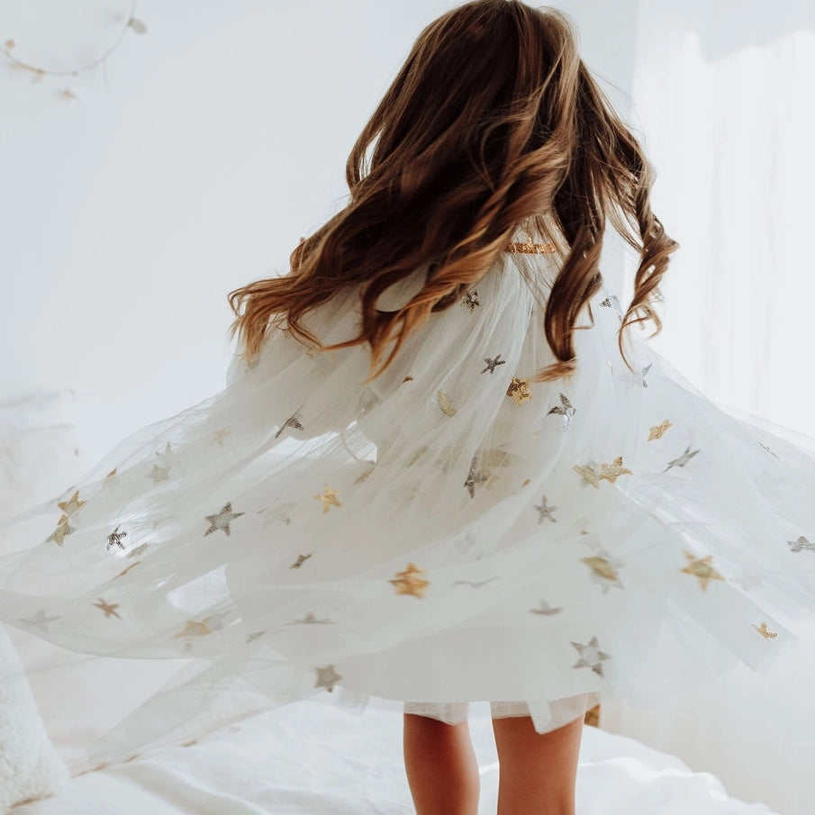 NEW French Cape - Sequin Stars