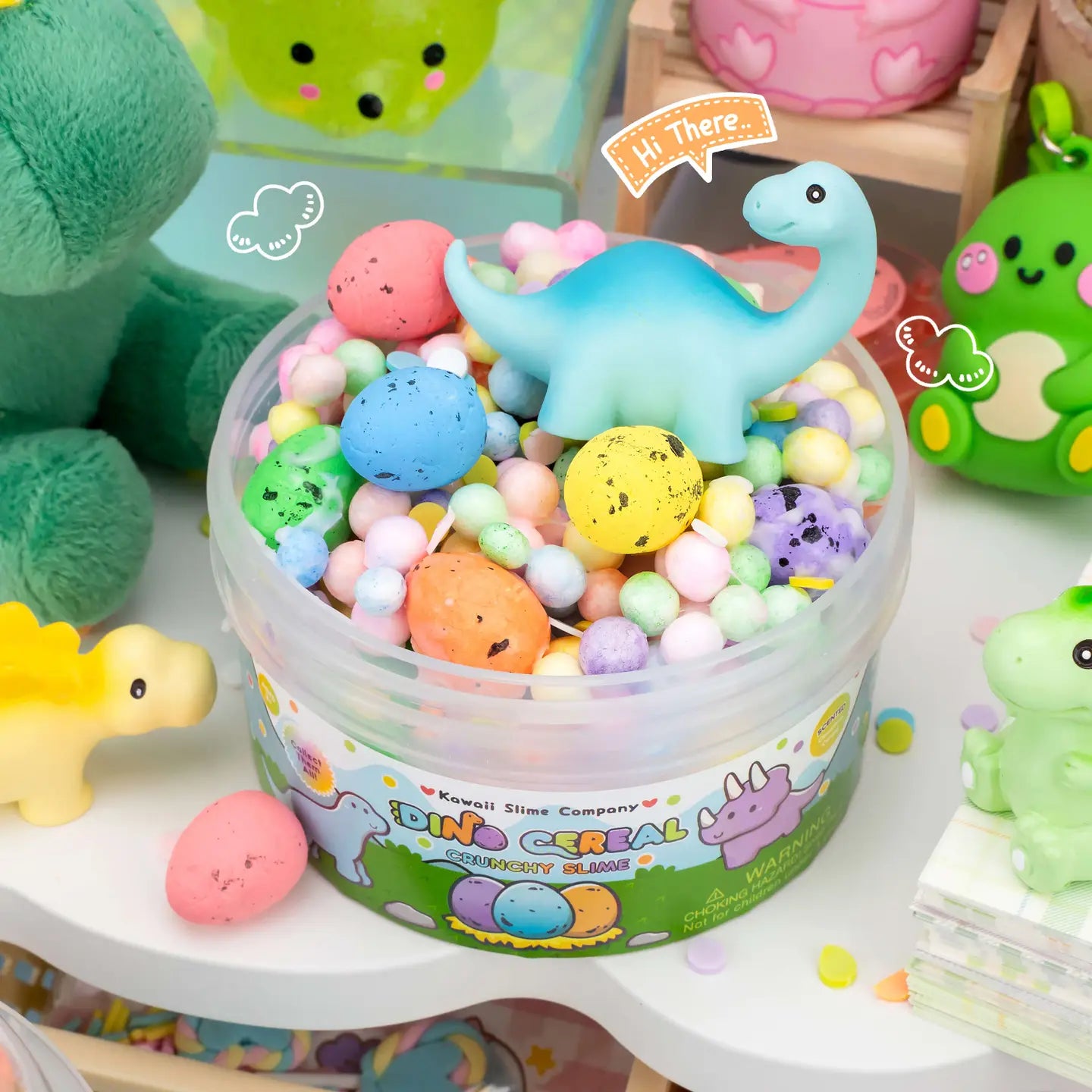 NEW Dino Cereal Crunchy Slime