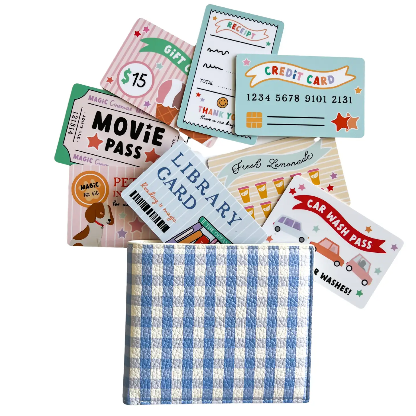 NEW Pretend Play Wallet + Credit Card Set