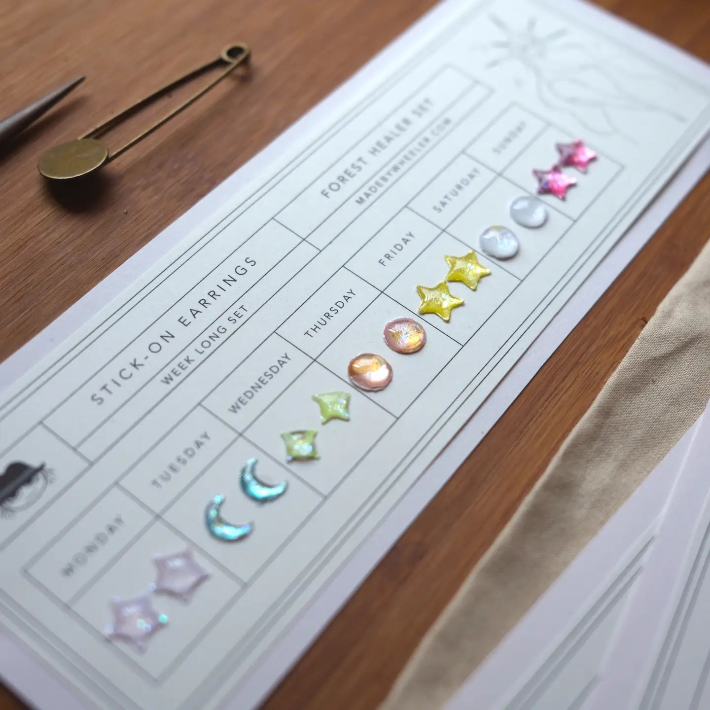 Handmade Mother of Dreams Stick-On Earring Set