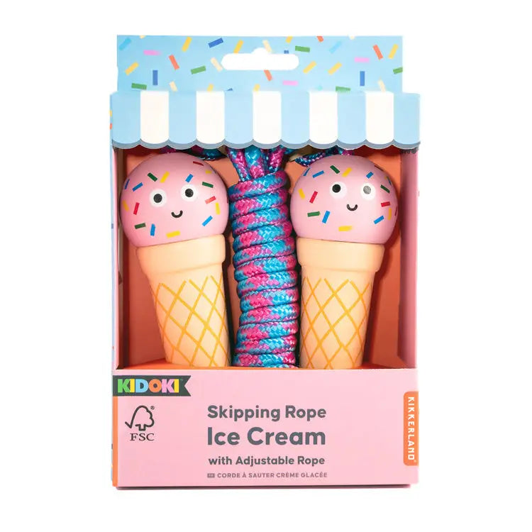 Wooden Ice Cream Skipping Rope