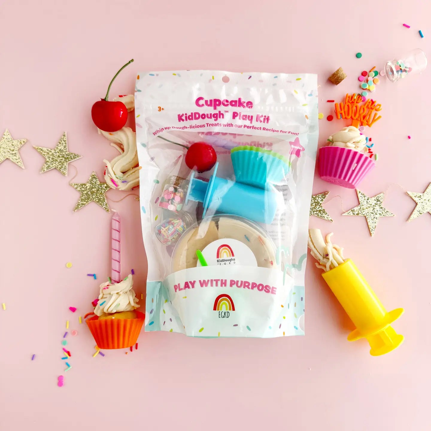 NEW Scented Natural Sensory Play Dough Kit- Cupcake
