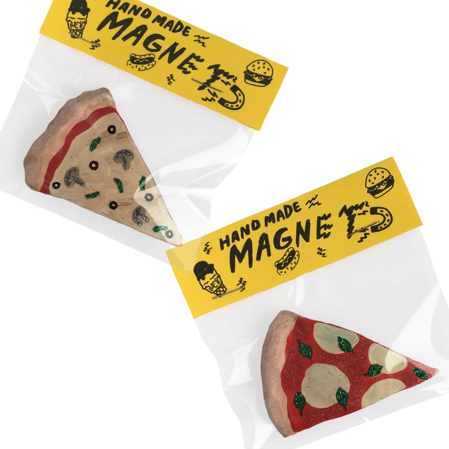 Handmade Pizza Slice Magnet