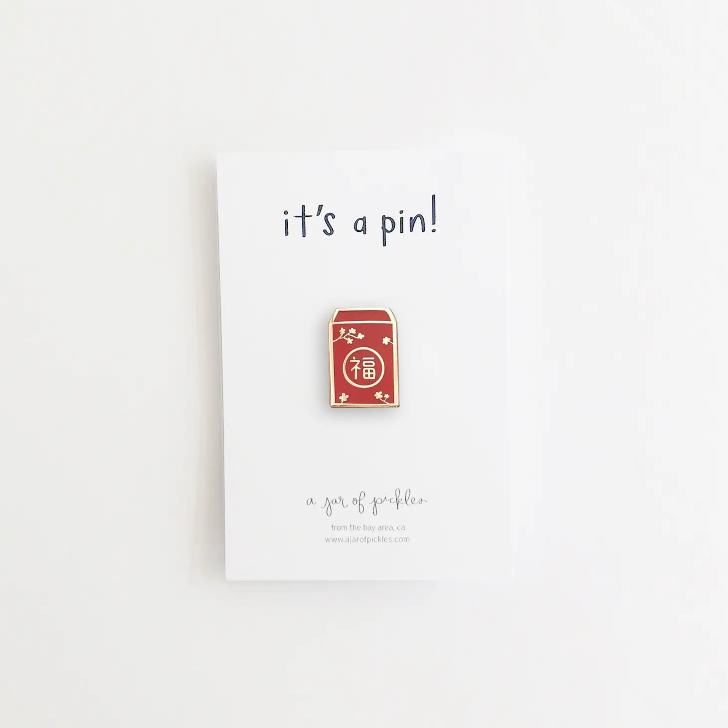 Lunar New Year Red Envelope Enamel Pin