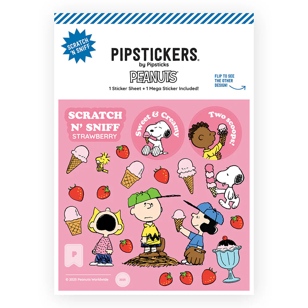 Peanuts: Ice Cream Scratch n Sniff 2ct Stickers