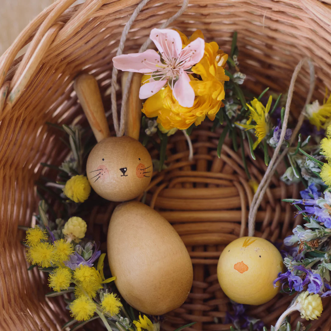 Hop and Peep  Hanging Ornaments