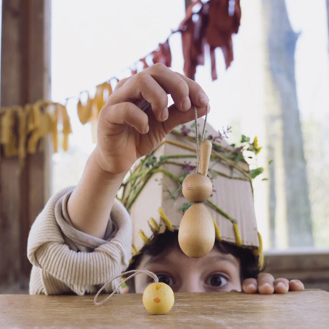 Hop and Peep  Hanging Ornaments