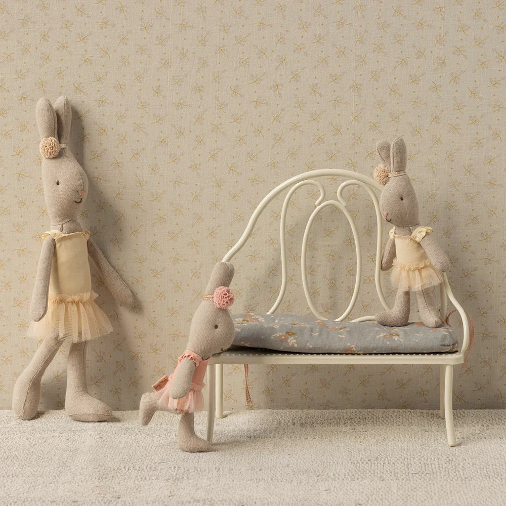 NEW Vintage Bench, Miniature - Off White