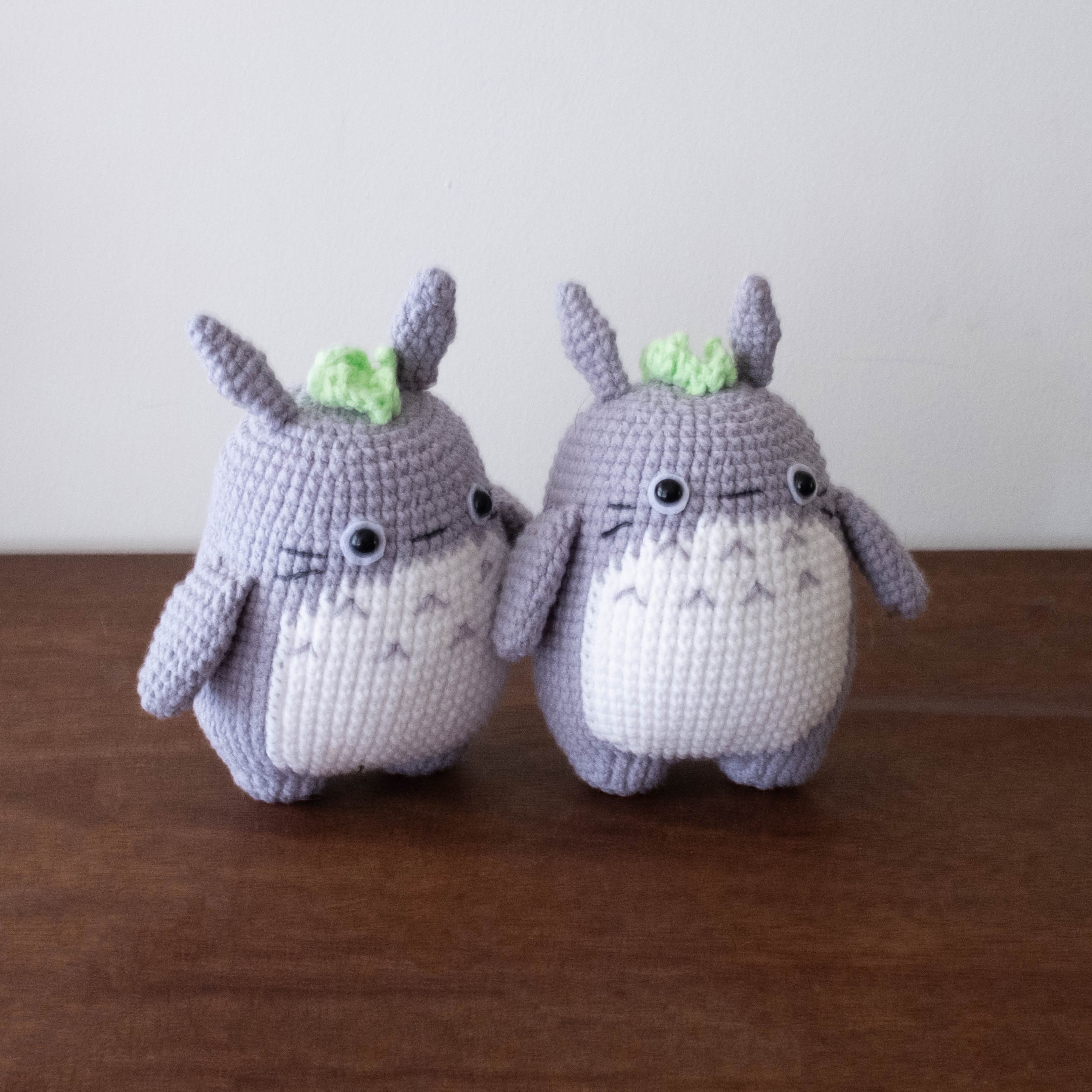 Handmade Crochet Amigurumi  Heirloom Dolls- Totoro Gray
