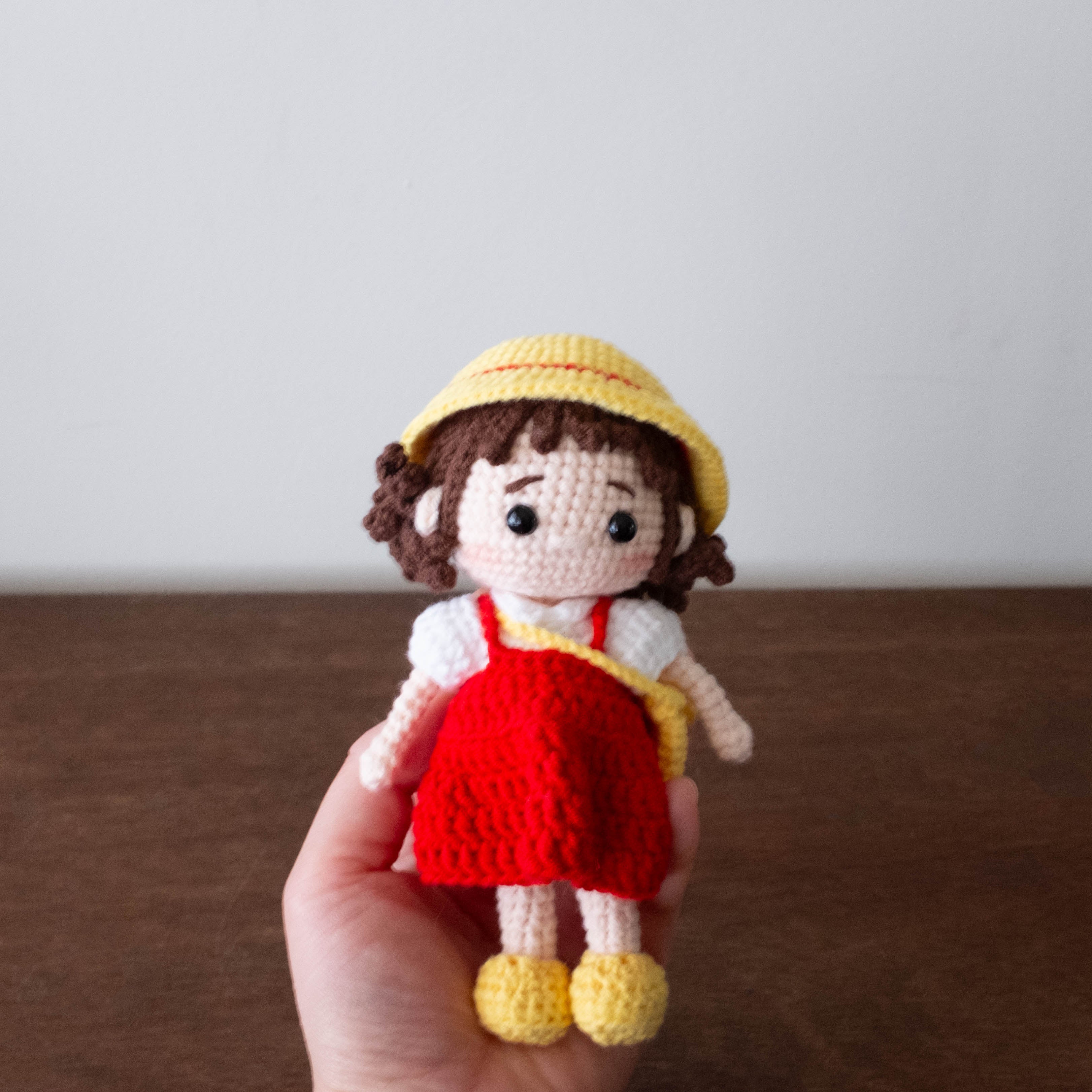 Handmade Crochet Amigurumi  Heirloom Dolls- Totoro Girl