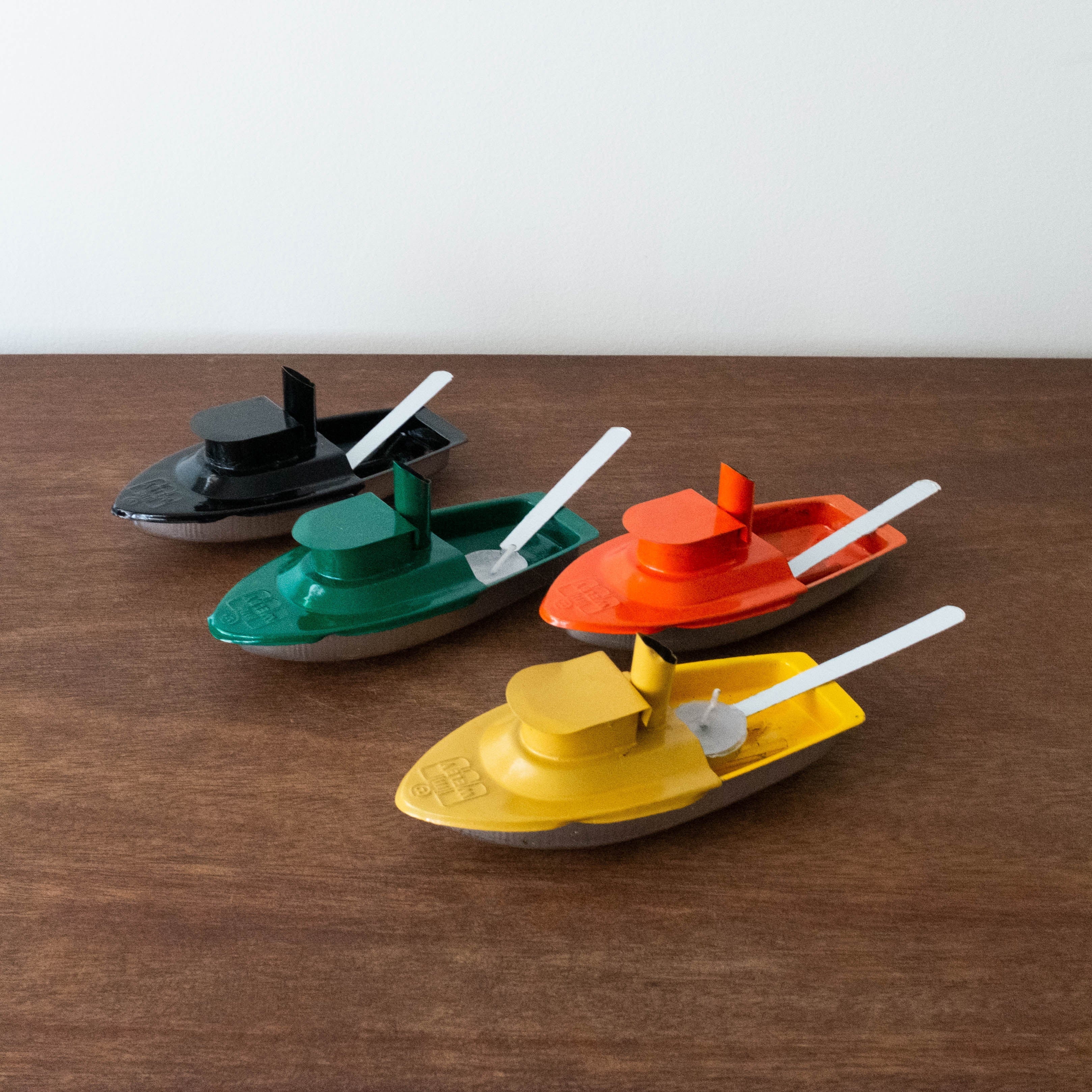 NEW Retro Tin Candle Boat - Assorted Colors