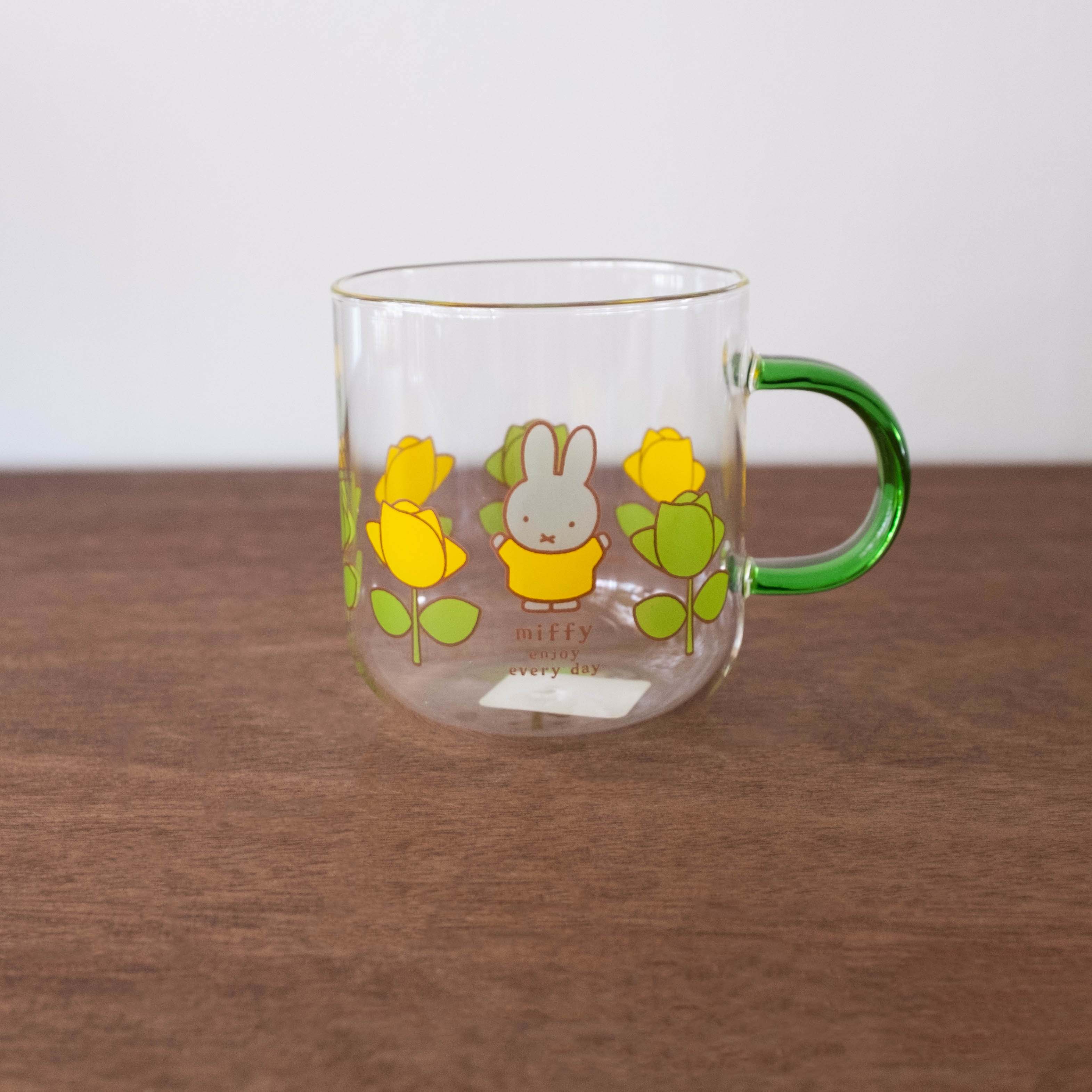 NEW Miffy Heat-Resistant Glass Mug- Green
