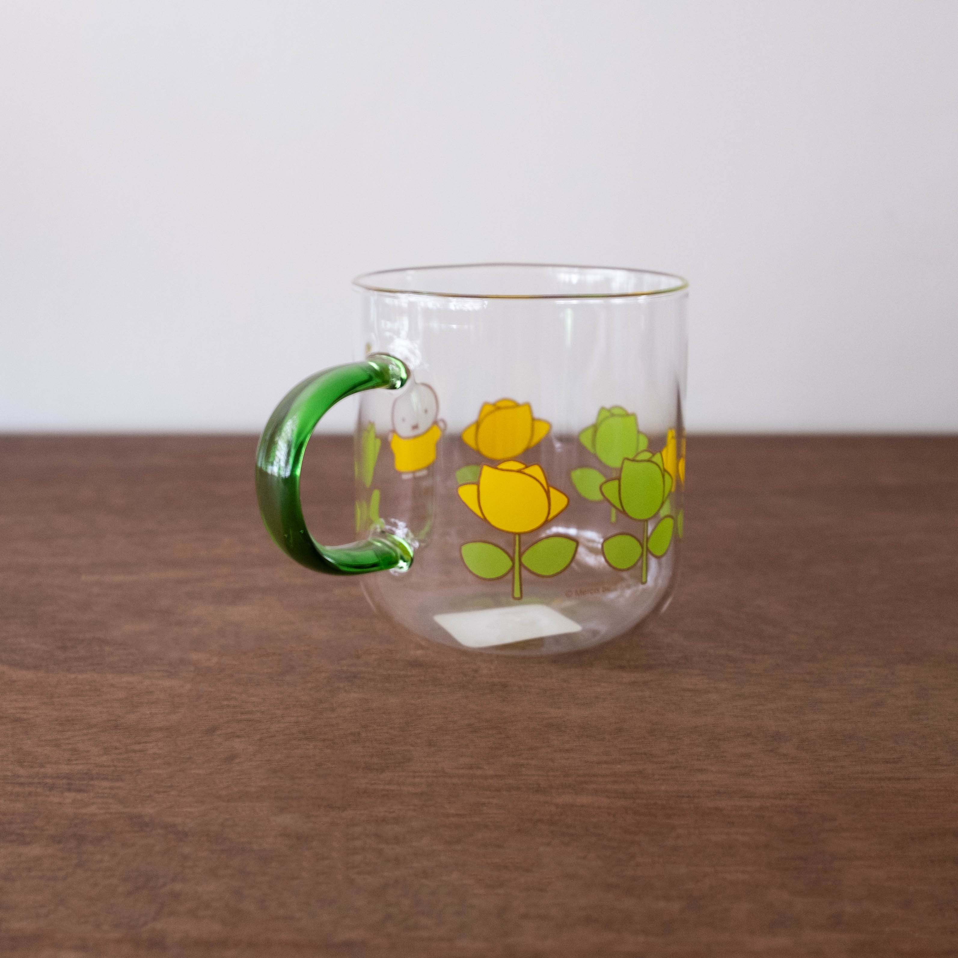 NEW Miffy Heat-Resistant Glass Mug- Green