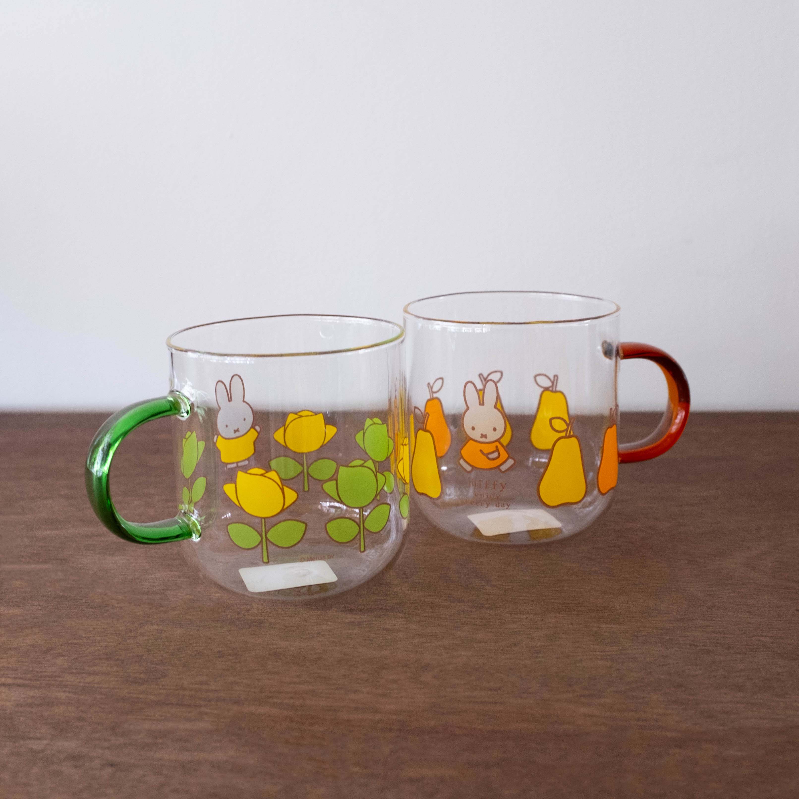 NEW Miffy Heat-Resistant Glass Mug- Green
