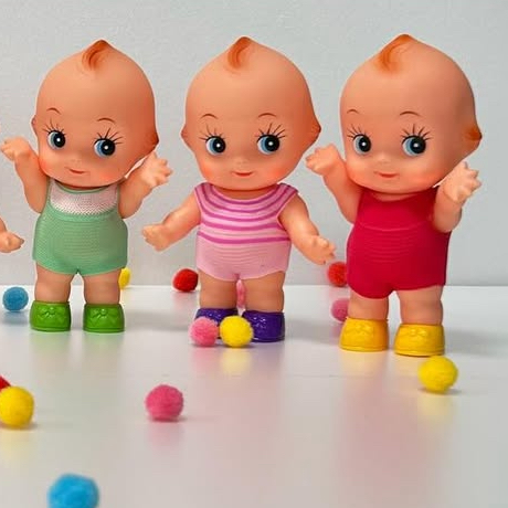 Limited Rare Collectible Large Kewpie - 6" with Knit Romper and Shoes